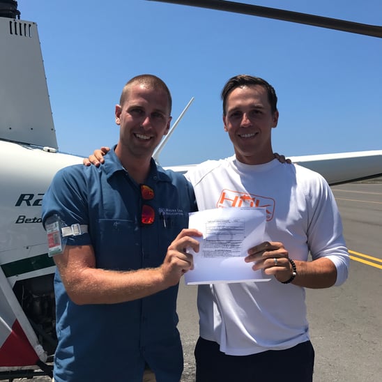 Achieve goal of getting a helicopter pilot's license